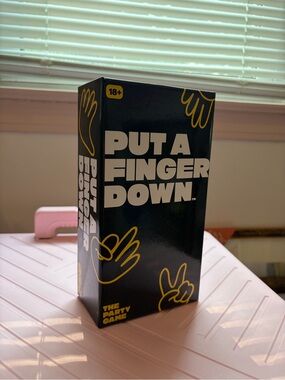 Put A Finger Down Party Game - Black